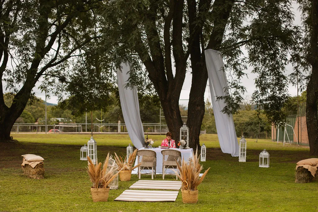 Ceremonia de boda al aire libre